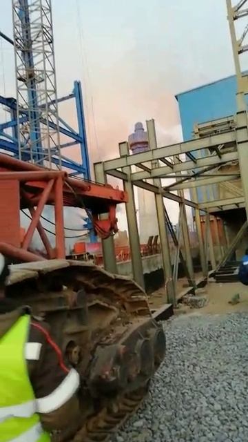 ЧП на стройке! Падение груза 20 ТОНН! не выдержали тормоза!!!