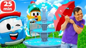 Спасаемся от жары и открываем яйцо с сюрпризом! ☀️ Мультики Грузовичок Лева