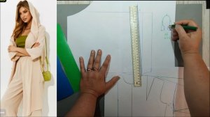 Моделирование. Кимоно летнее оверсайз. Выкройка № 1117.