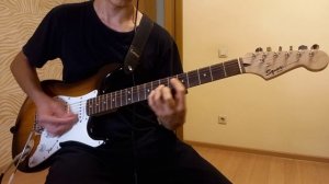 Дальше действовать будем мы- кавер на электрогитаре(В.Цой, соло партия Каспаряна)