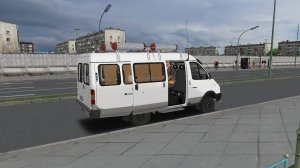 Поездка на ГАЗ-2705 по маршруту №111 по карте Большая Деревня 1.1