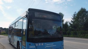 227 маршрут автобуса (фрагмент). 19.08.2025 год. Тверь.