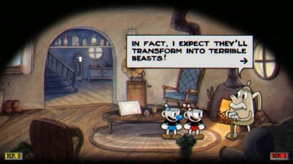 Прохождение Cuphead в двоем _часть 1