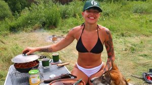 РЕКА ВИЛИЯ.  2 ДНЯ в лагере на берегу БЕЗ ЛЮДЕЙ! Ловлю на фидер, поплавок в затоне. #512