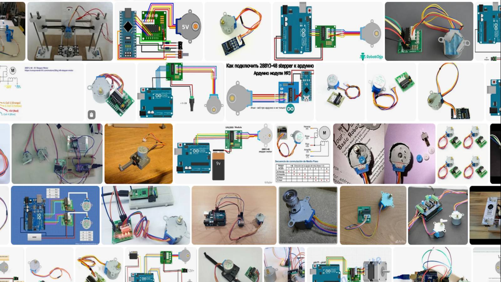 28BYJ-48 Шаговый мотор ARDUINO пример для станка ЧПУ или 3D принтера смотреть онлайн