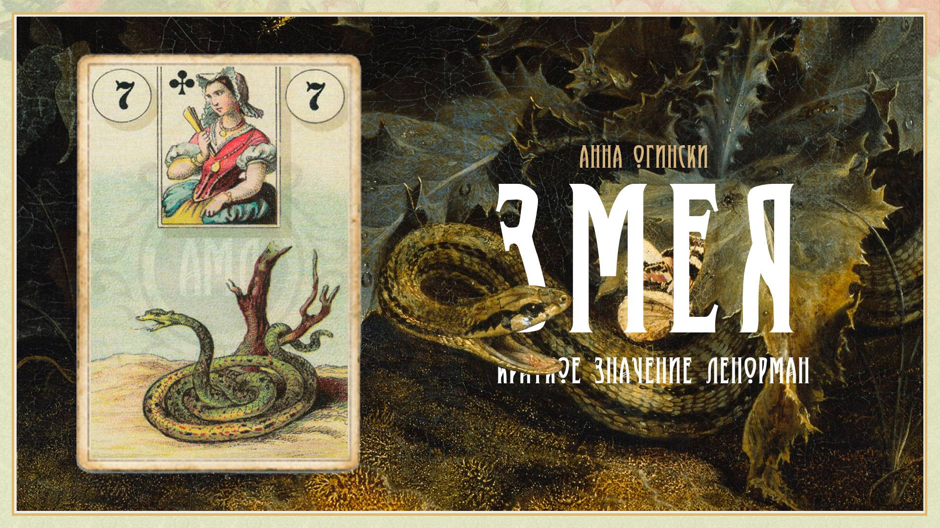 Значение Ленорман: Змея смотреть онлайн