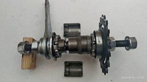 Разборка задней втулки КТ-305 колеса велосипеда  Стелс Пилот