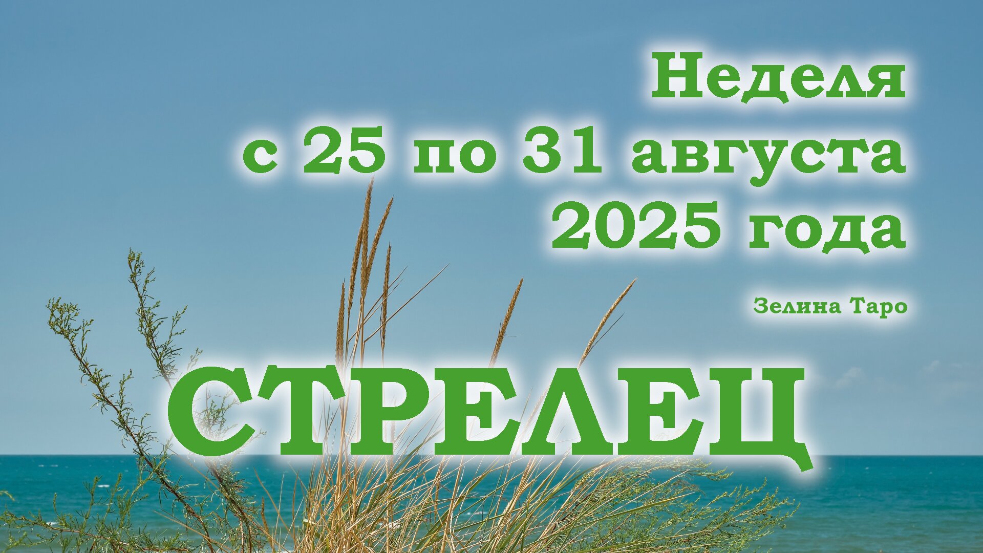 СТРЕЛЕЦ | ТАРО прогноз на неделю с 25 по 31 августа 2025 года