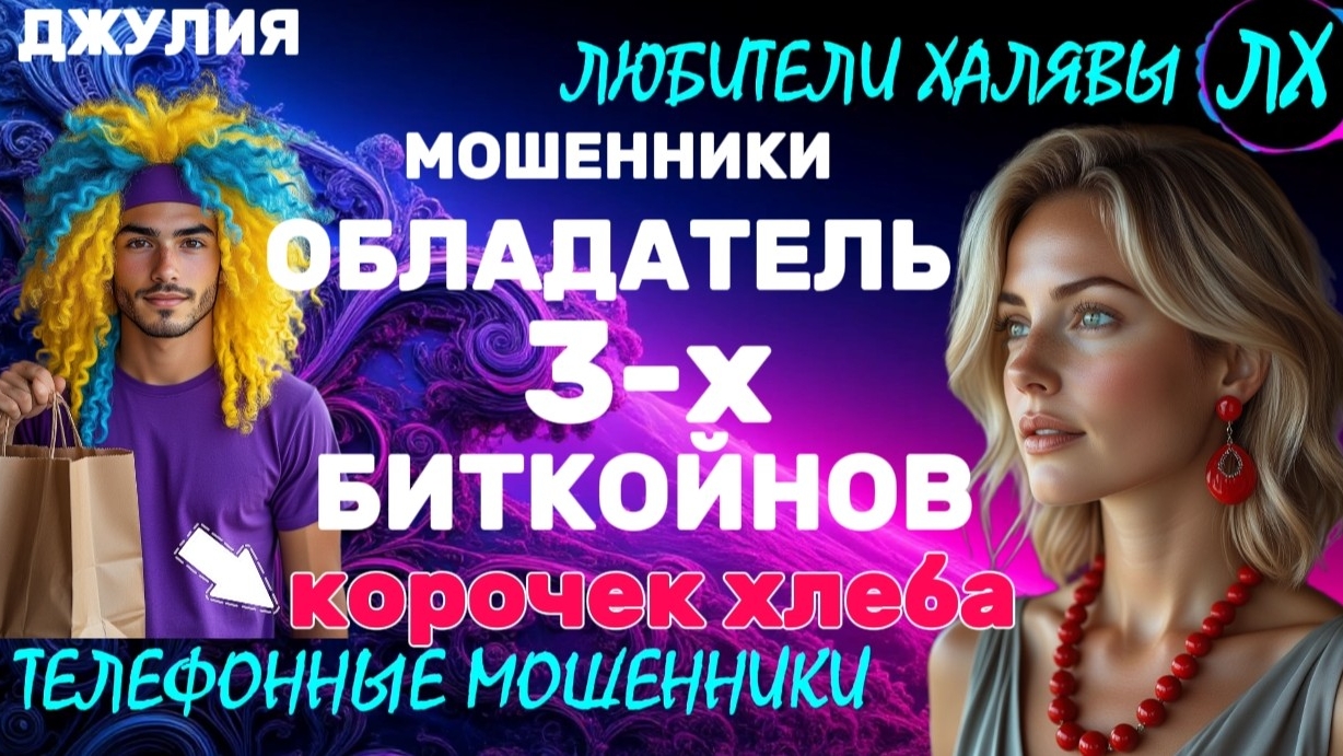 💫 ДЖУЛИЯ. ОБЛАДАТЕЛЬ ТРЁХ БИТКОЙНОВ | ТЕЛЕФОННЫЕ МОШЕННИКИ смотреть онлайн