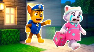 ГОНЩИК ВЫГНАЛ ИЗ ДОМА ЭВЕРЕСТ ЩЕНЯЧИЙ ПАТРУЛЬ В МАЙНКРАФТ PAW PATROL EXE