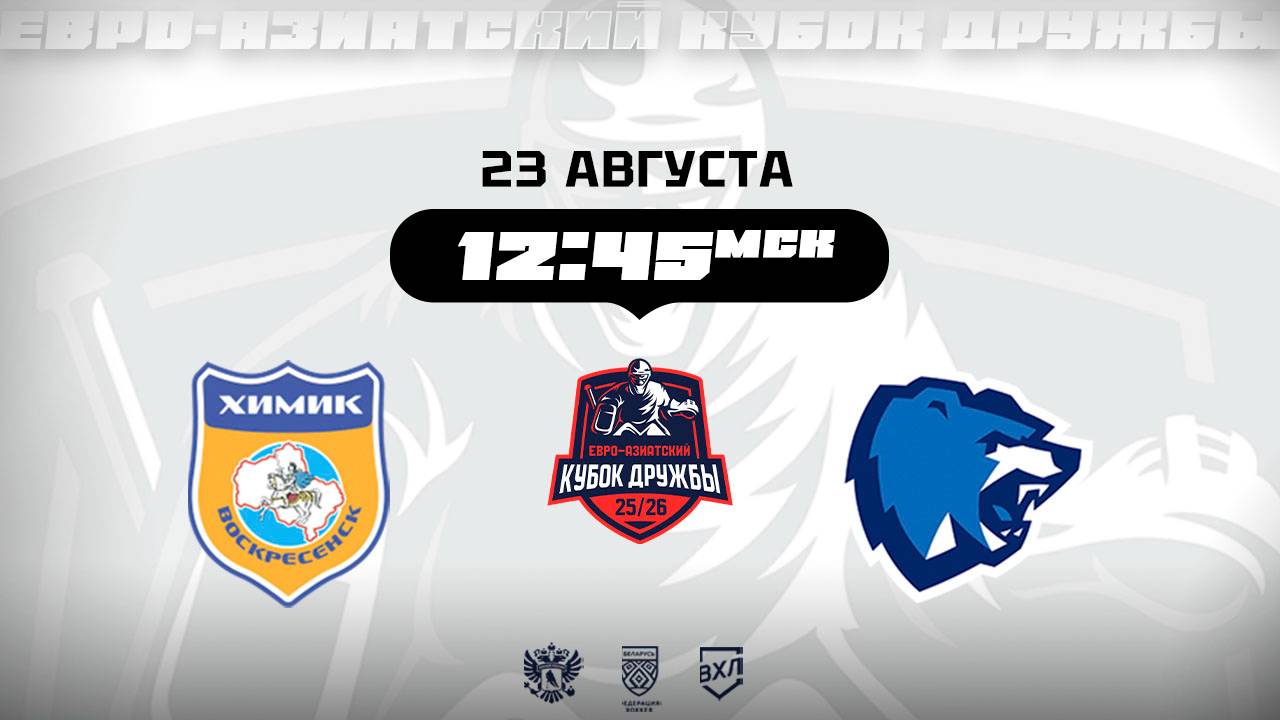 Кубок Дружбы: Химик (Воскресенск) - ХК Витебск (Витебск)