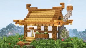 Японский дом в майнкрафте.