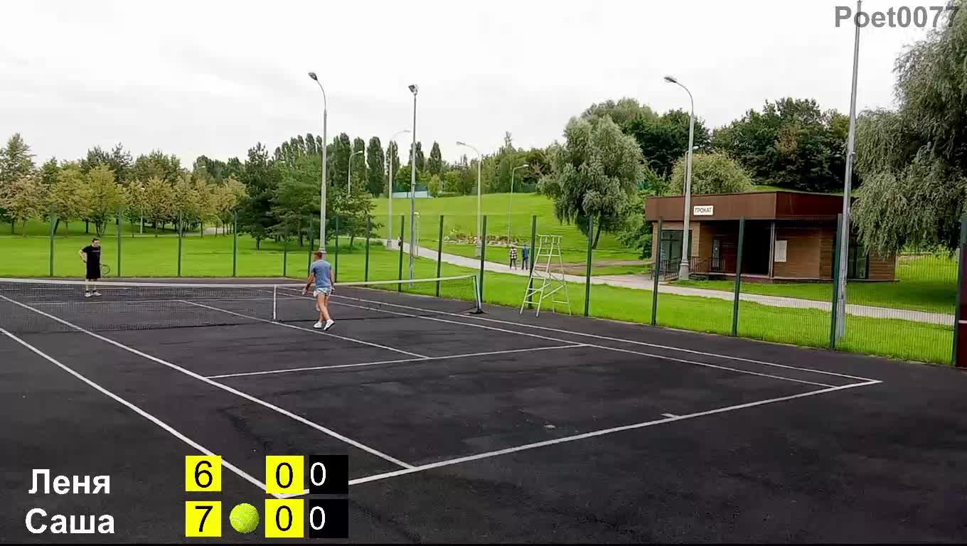 Теннисный матч любителей Лёня Vs Александр Карпухин смотреть онлайн