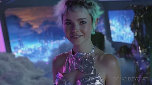 Cyber Couture Badass Women in Neon AI Art Music Video - Echo Beyond смотреть онлайн