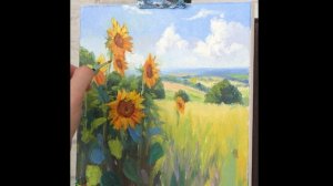 Подсолнухи