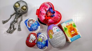 АСМР РАСПАКОВКА Киндер Сюрприз яйца АСМР Новинка 🥰🤯👀