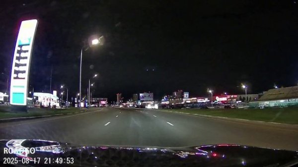 RoadGo MyCam в темное время суток