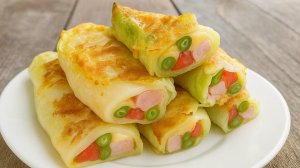 "Трубочки" - очень вкусная, быстрая и сочная закуска или завтрак!