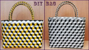 Плетение 3D сумки из стреппинг ленты. Часть 1.