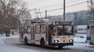 Троллейбус БКМ-20101 БТРМ-4134. Покатушки по Барнаулу.
