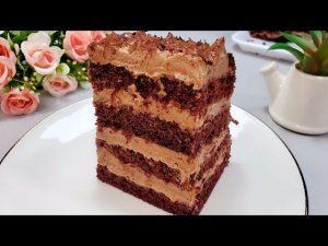 Это ШЕДЕВВР‼️Недорогой торт за 30 минут, без миксера! Сочный без пропитки! Простой рецепт!