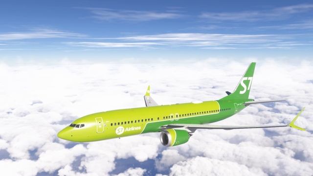 Полет самолета Boeing 737 Max 8.