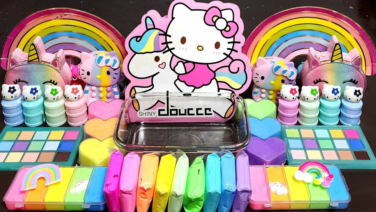 ASMR Hello Kitty и радужные Слаймы, Видео ASMR смотреть онлайн