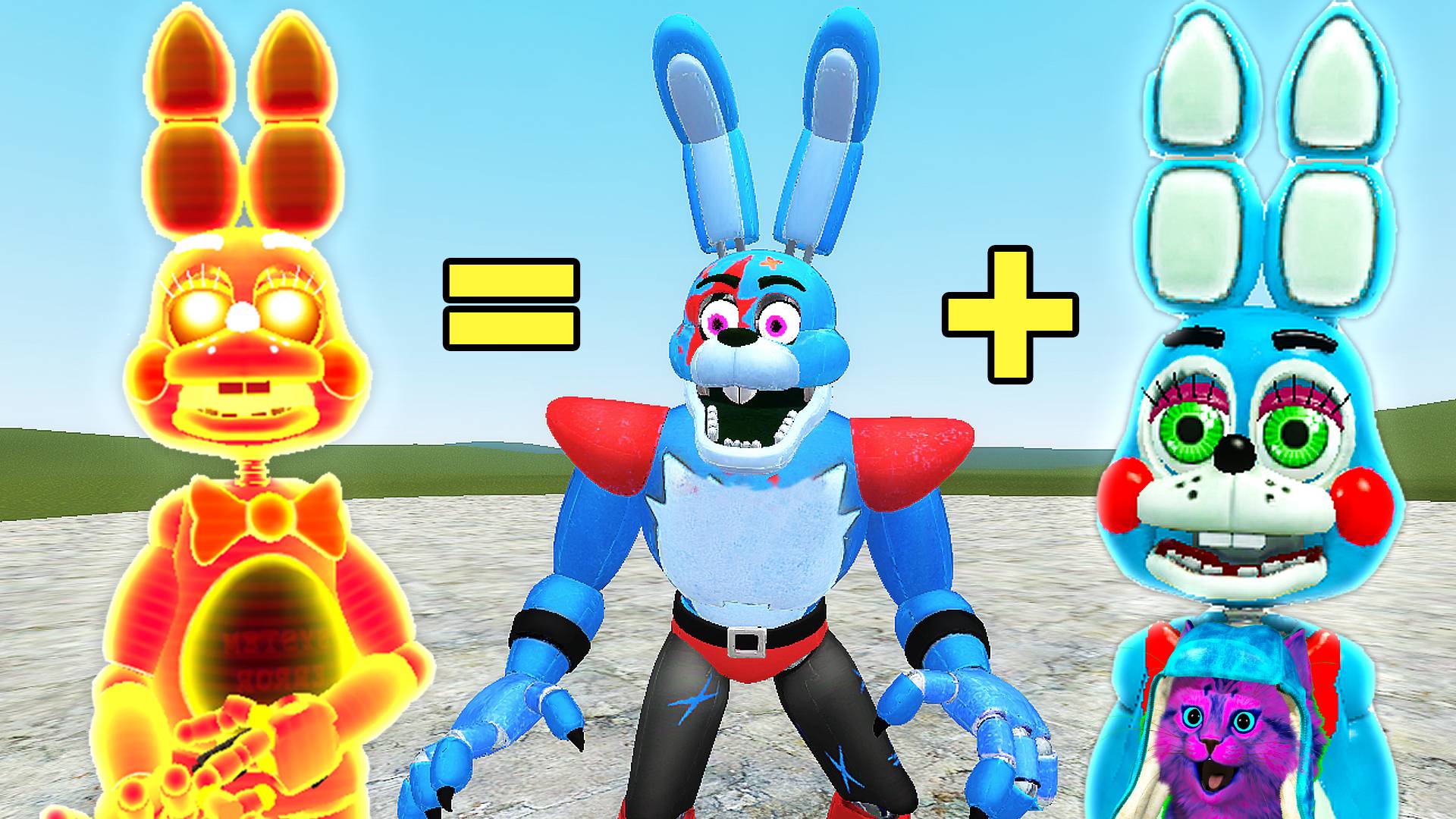 Я соединил и получил секретных аниматроников фанаф 9 в гаррис мод! fnaf garry s mod смотреть онлайн