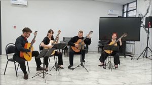 МОСКОВСКИЕ ОКНА - Тихон ХРЕННИКОВ, аранж. Александра ВИНИЦКОГО. Гитарный джаз. квартет "КВАДРАТ".