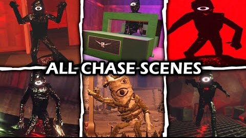 DOORS - Все погони Сика Сцены | Roblox