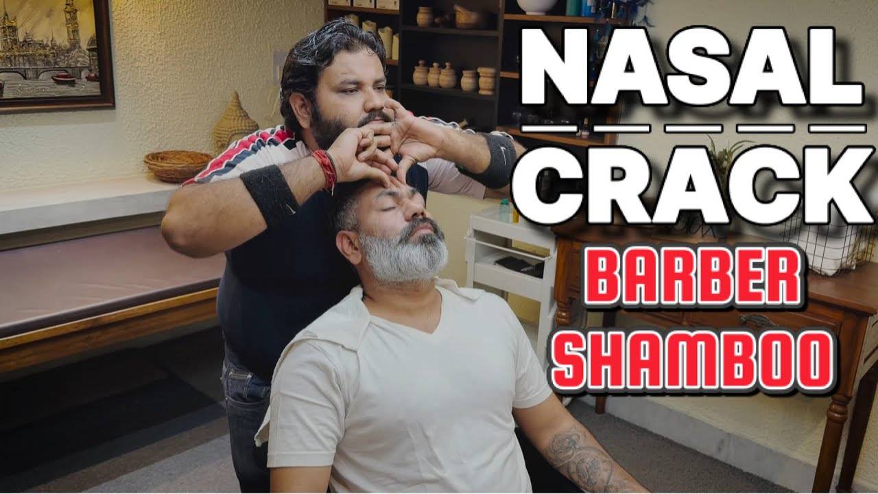 Asmr Skin cracking , head massage, back massage, Indian massage , Indian barber Shamboo смотреть онлайн