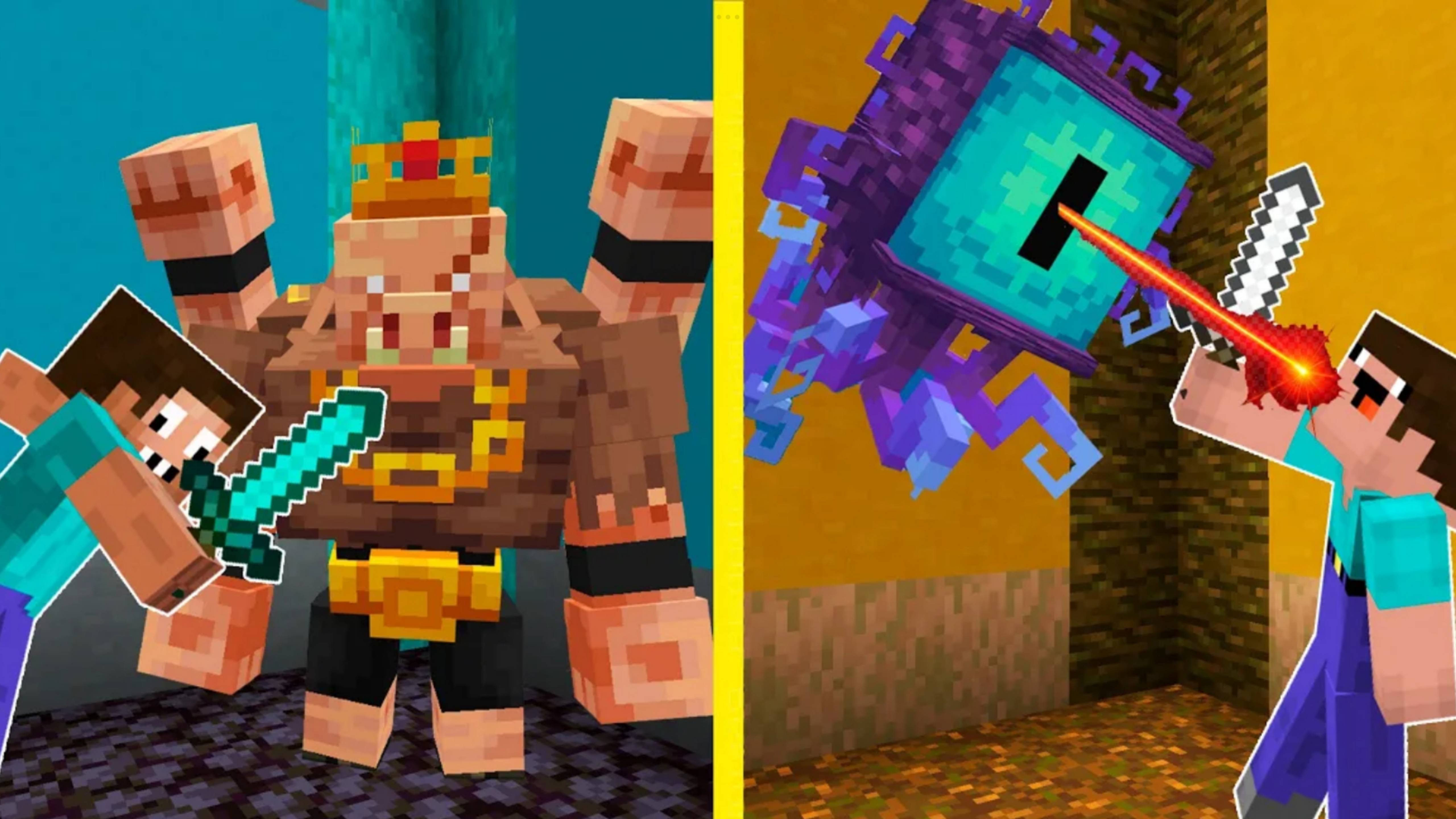 Нуб и про сражаются с новыми боссами в Майнкрафте! ! DakPlay DakPlay ДакПлей ДакПлей смотреть онлайн