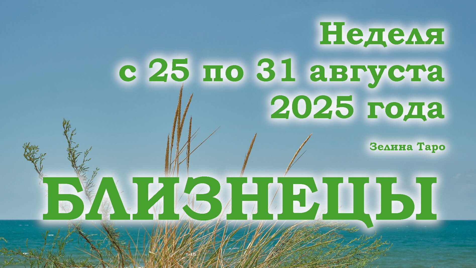 БЛИЗНЕЦЫ | Таро прогноз на неделю с 25 по 31 августа 2025 года