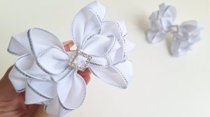 Бантики на 1 сентября для негустых волос