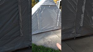 Как сложить надувную палатку 12м²