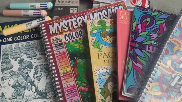 Мои покупки раскрасок и арт материалов. смотреть онлайн