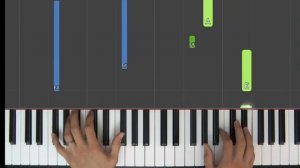Enigma Dream Of The Dolphin Synthesia 'Live Keys' Piano Tutorial at 50% Speed