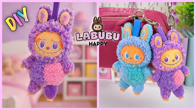 Лабубу из пряжи своими руками смотреть онлайн