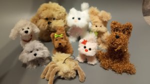 Материалы и инструменты для изготовления пушистиков из синельной проволоки