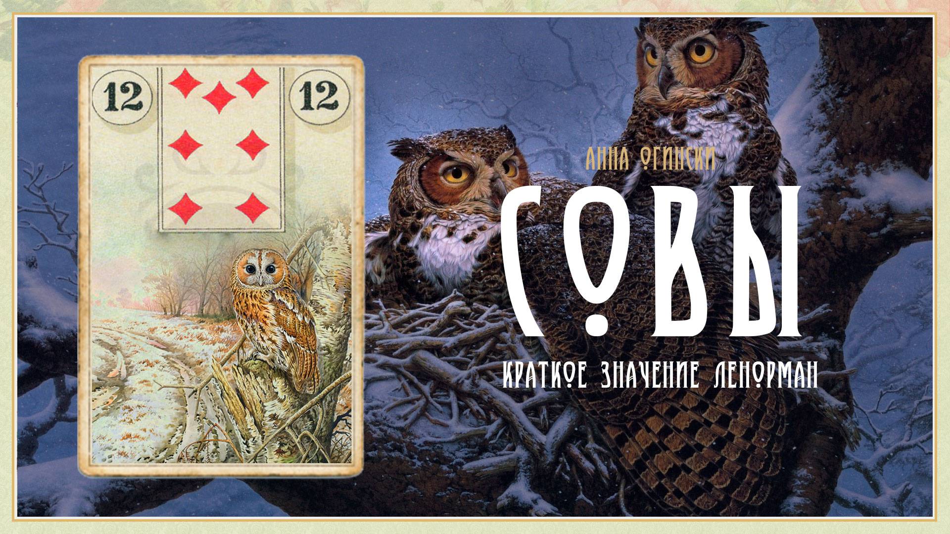 Значение Ленорман: Совы смотреть онлайн