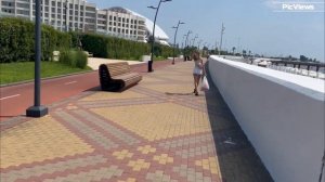 Сочи Адлер Имеретенка пляж Богатырь сегодня 22 августа 2025 Какая погода, обстановка на пляже, море