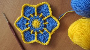 Красивый мотив крючком "ЗВЕЗДНЫЙ". Вязание крючком для начинающих*  Crochet motifs  Урок 137