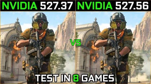 Nvidia Drivers 527.37 Vs 527.56 Test in 8 Games