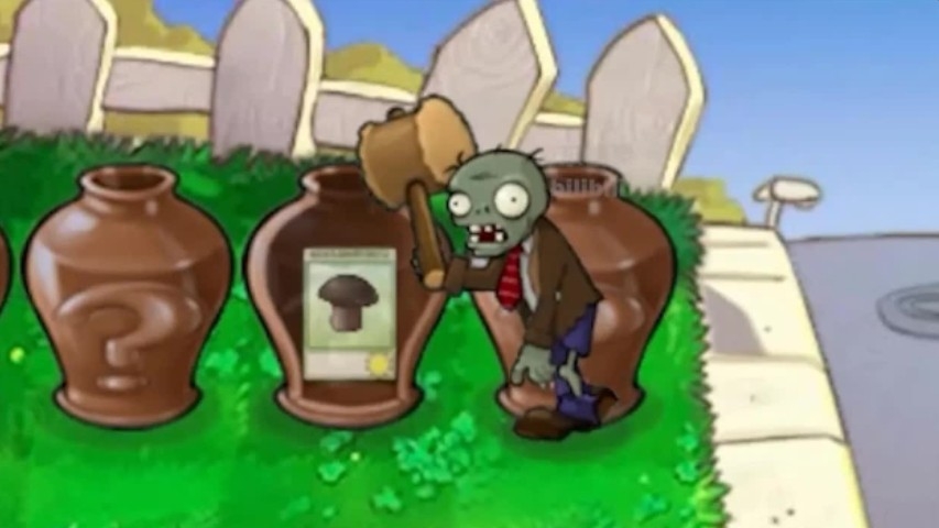 Этот ЗОМБИ слишком напуган, чтобы постучать! 🚪🧟 / Plants Vs Zombies