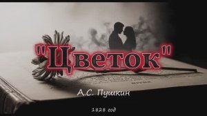«Цветок» — А.С. Пушкин (Русский darkwave)