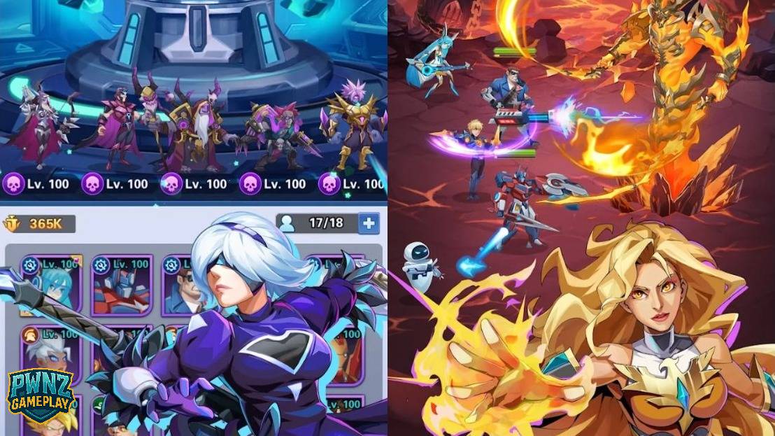 Top Heroes Idle AFK Arena Gameplay Android iOS Games Фрагмент игры на Андроид смотреть онлайн