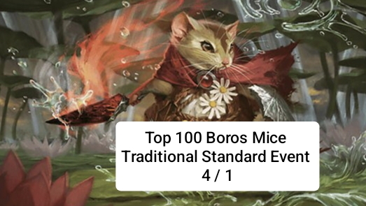 Top 100 Boros Mice | Traditional Standard Event | 4/1 | MTG Arena