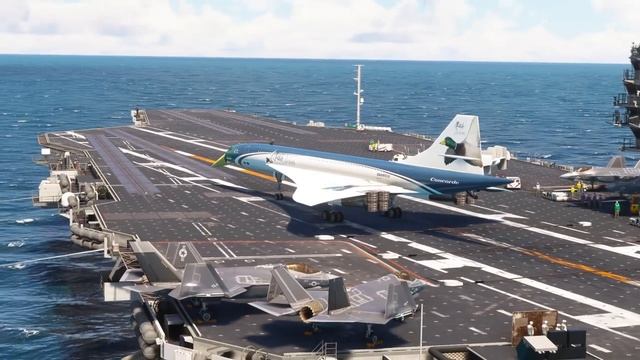 This is Insane! Supersonic Concorde Patoh Airlines Takeoff from US Aircraft Carrier смотреть онлайн
