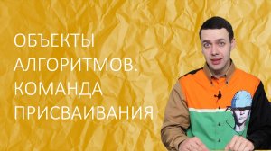Информатика 8 класс. Объекты алгоритмов. Команда присваивания