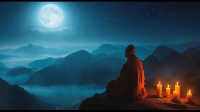 Лунный шепот - Глубокая исцеляющая музыка Тибета для расслабления и медитации, фоновая музыка смотреть онлайн